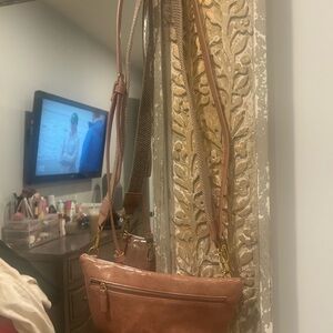 Anthropologie Tan Crossbody Bag